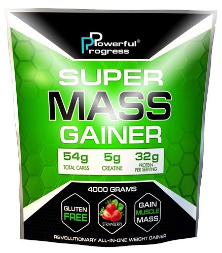 Powerful Progress Super Mass Gainer 4 кг Тирамису,  ml, Powerful Progress. Gainer. Mass Gain Energy & Endurance recovery 