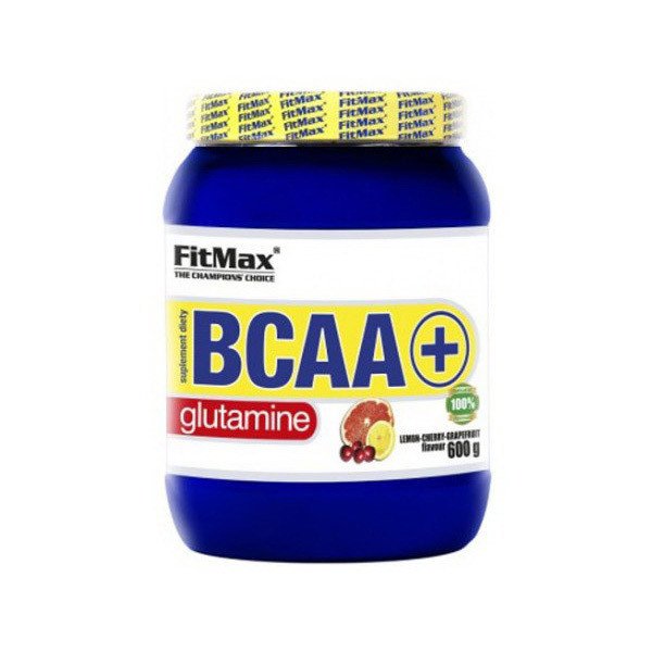 БЦАА FitMax BCAA + Glutamine (600г) с глютамином фитмакс lemon & grape fruit,  мл, FitMax. BCAA. Снижение веса Восстановление Антикатаболические свойства Сухая мышечная масса 
