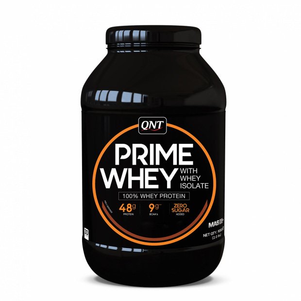 Протеин QNT Prime Whey, 908 грамм Банан,  ml, QNT. Protein. Mass Gain recovery Anti-catabolic properties 