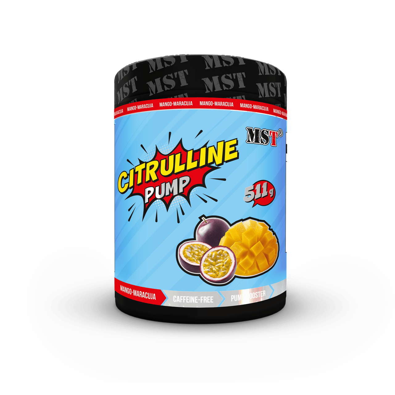MST Nutrition Цитруллин MST Citrulline Pump 511 грамм Манго маракуя, , 
