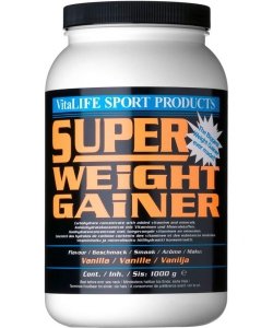 Super Weight Gainer, 1000 г, VitaLIFE. Гейнер. Набор массы Энергия и выносливость Восстановление 