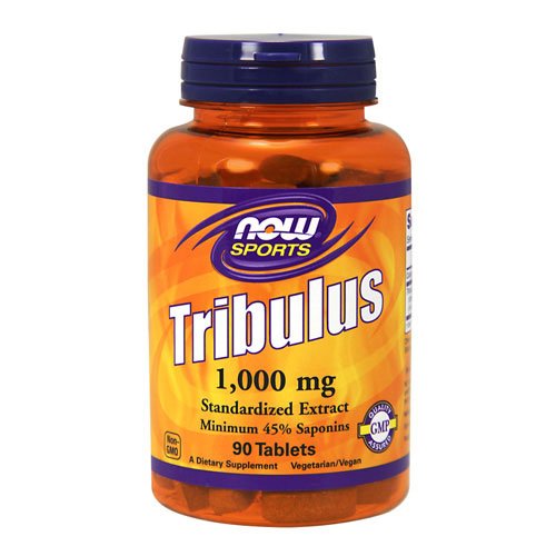 NOW Tribulus 1000 mg Tablets 90 таб Без вкуса,  мл, Now. Трибулус. Поддержание здоровья Повышение либидо Повышение тестостерона Aнаболические свойства 