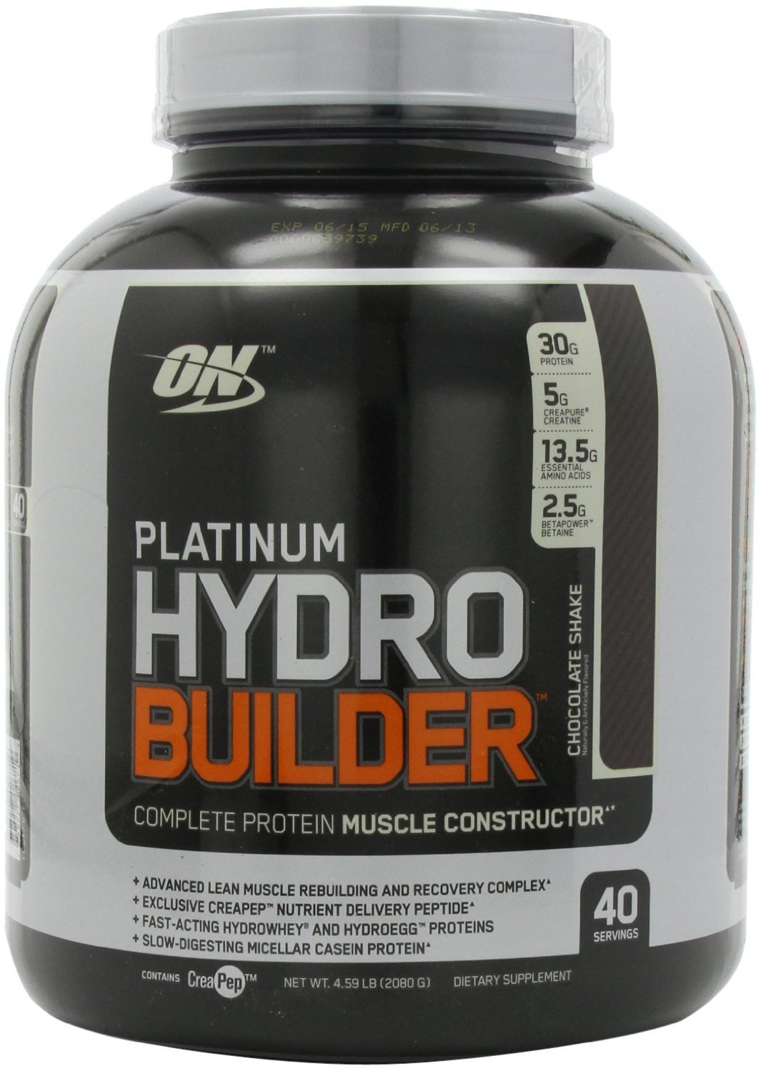 Platinum Hydro Builder, 2080 г, Optimum Nutrition. Комплексный протеин. 