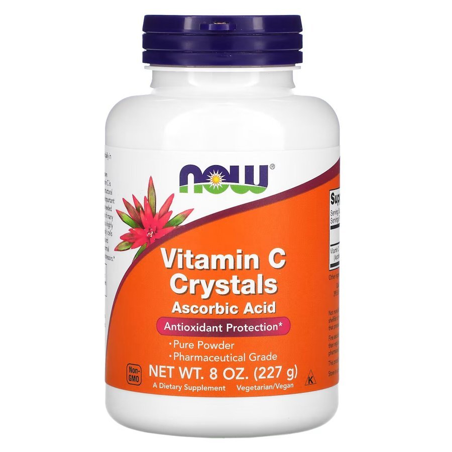 Витамины и минералы NOW Vitamin C Crystals, 227 грамм,  ml, Now. Vitamins and minerals. General Health Immunity enhancement 