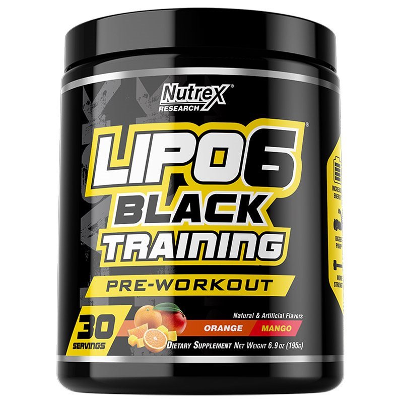 Предтренировочный комплекс Nutrex Research Lipo-6 Black Training, 195 грамм Апельсин манго,  ml, Nutrex Research. Pre Workout. Energy & Endurance 