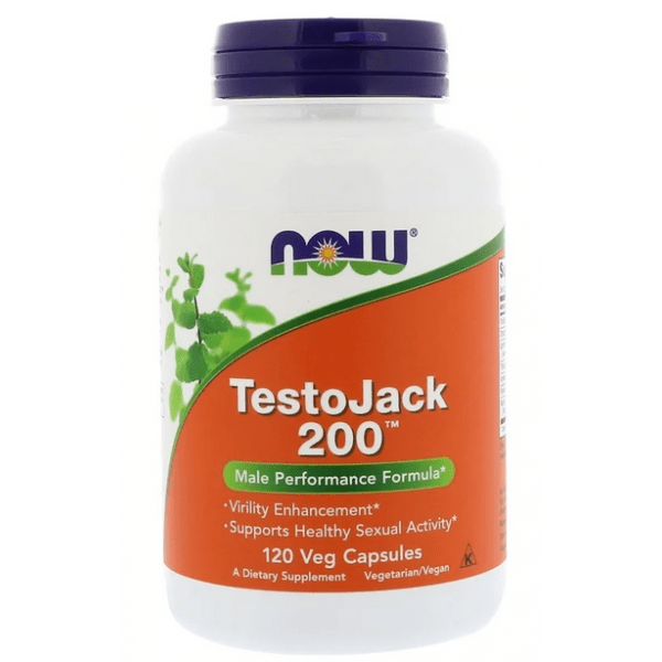 Тестостероновый комплекс NOW Foods TestoJack 200 120 Caps,  ml, Now. Testosterone Booster. General Health Libido enhancing Anabolic properties Testosterone enhancement 