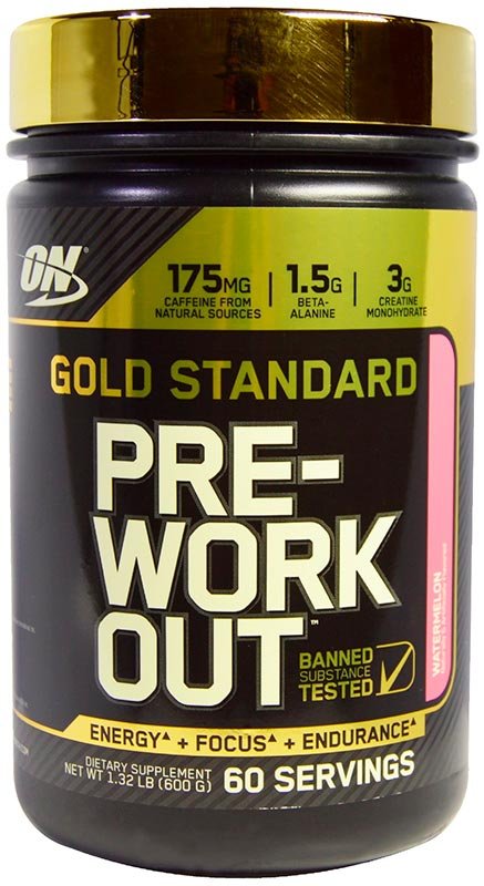 Gold Standart Pre-Workout, 600 г, Optimum Nutrition. Предтренировочный комплекс. Энергия и выносливость 