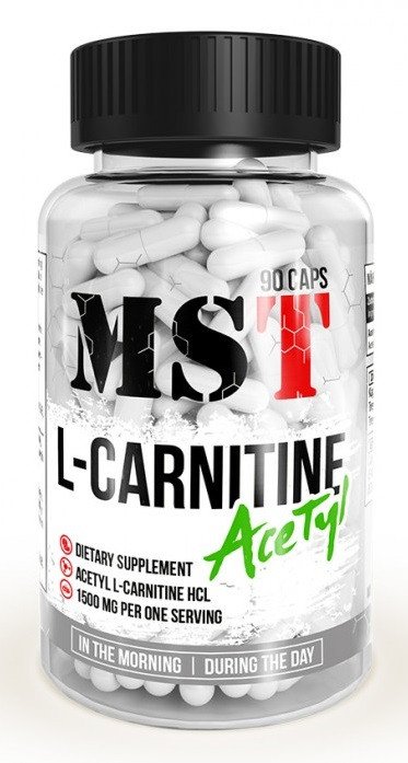 Жироспалювач MST Nutrition L-Carnitine Acetyl 90 caps,  ml, MST Nutrition. Fat Burner. Weight Loss Fat burning 