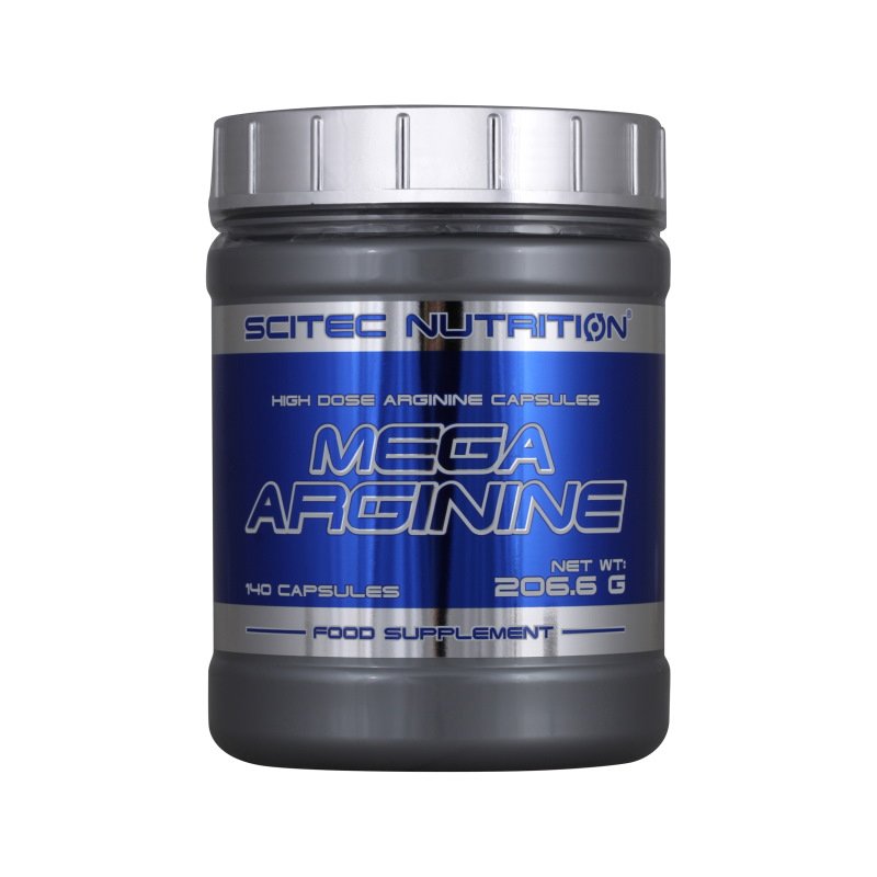 Scitec Nutrition Аминокислота Scitec Mega Arginine, 140 капсул, , 