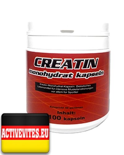 Creatin Monohydrat Kapsein, 100 pcs, Activevites. Creatine monohydrate. Mass Gain Energy & Endurance Strength enhancement 