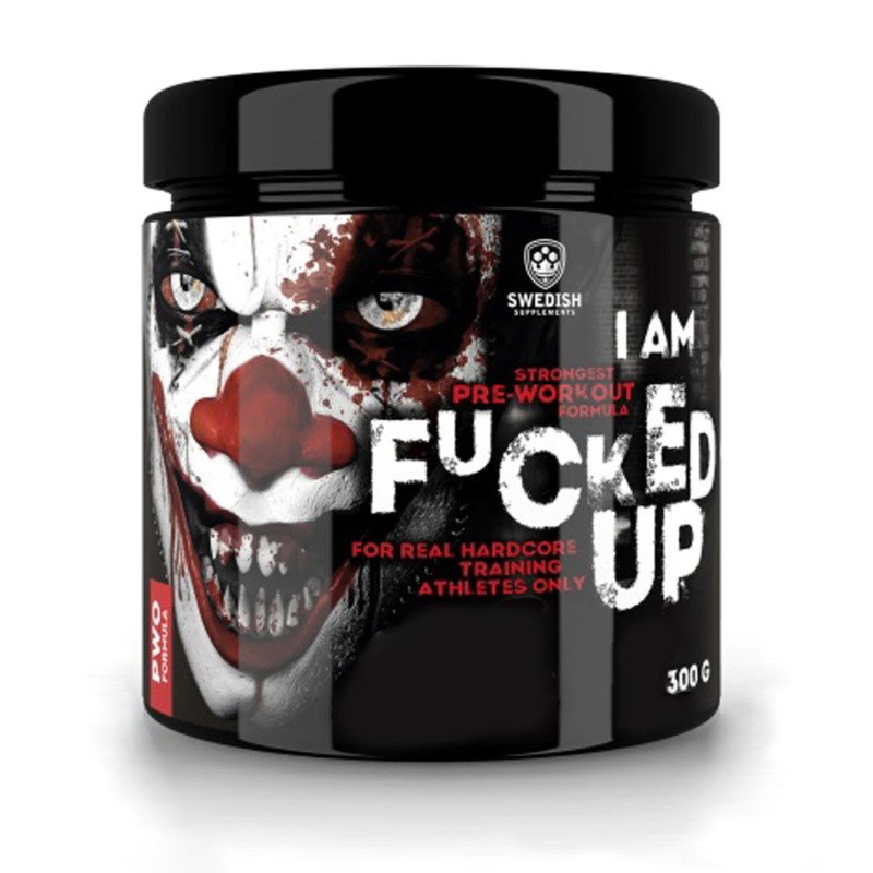 Предтренировочный комплекс Swedish Fucked Up Joker, 300 грамм Клубника,  ml, Swedish Supplements. Pre Workout. Energy & Endurance 