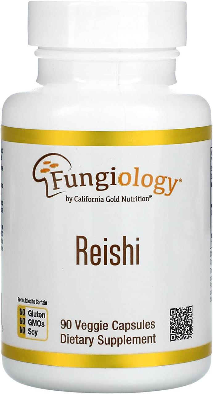 California Gold Nutrition Reishi 90 Veg Caps,  мл, California Gold Nutrition. Спец препараты. 