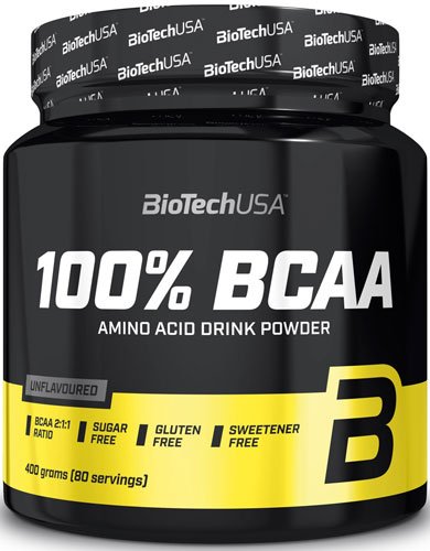BioTech 100% BCAA 400 г Без вкуса,  мл, BioTech. BCAA. Снижение веса Восстановление Антикатаболические свойства Сухая мышечная масса 