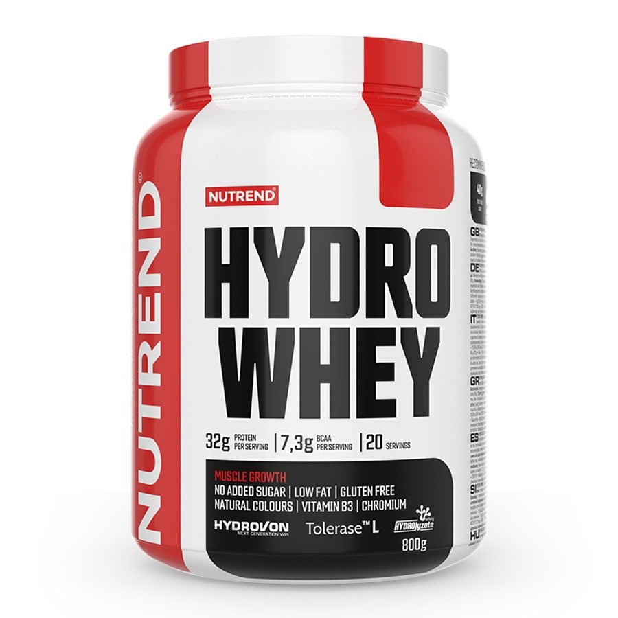 Протеин Nutrend Hydro Whey, 800 грамм Клубника,  мл, Nutrend. Протеин. Набор массы Восстановление Антикатаболические свойства 