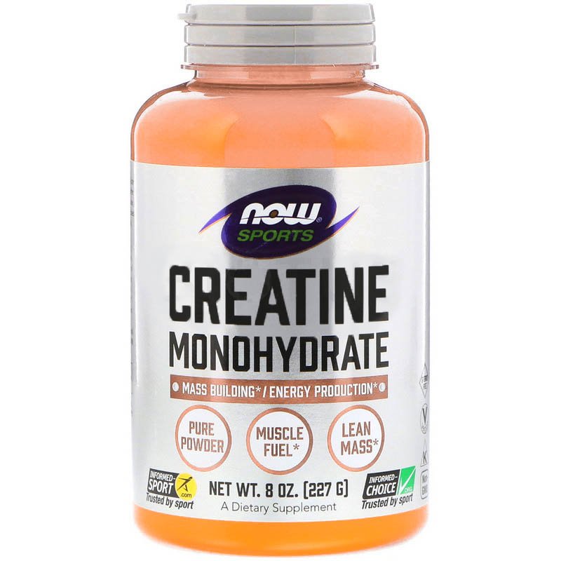 Креатин NOW Creatine Monohydrate, 227 грамм,  ml, Now. Сreatine. Mass Gain Energy & Endurance Strength enhancement 