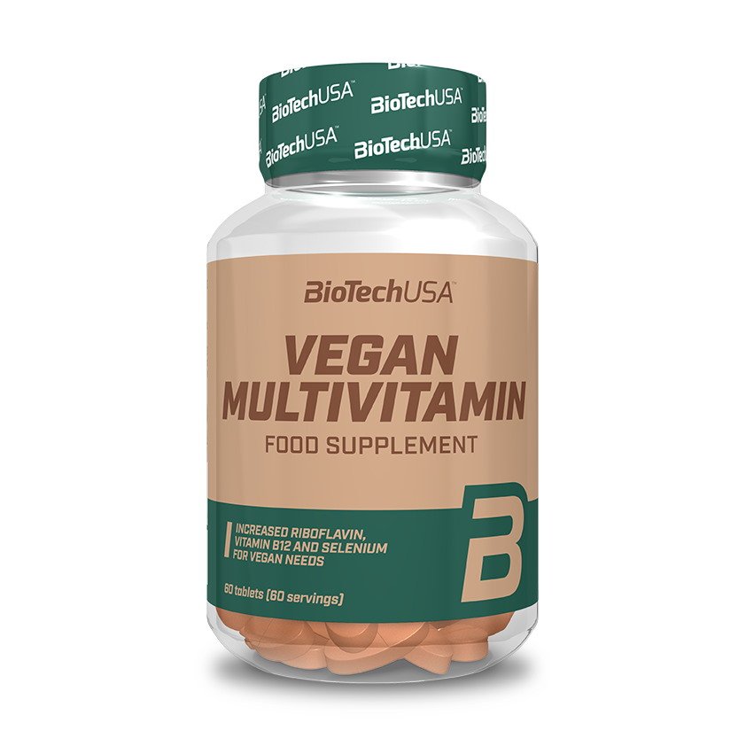 Витамины и минералы BioTech Vegan Multivitamin, 60 таблеток,  ml, BioTech. Vitaminas y minerales. General Health Immunity enhancement 