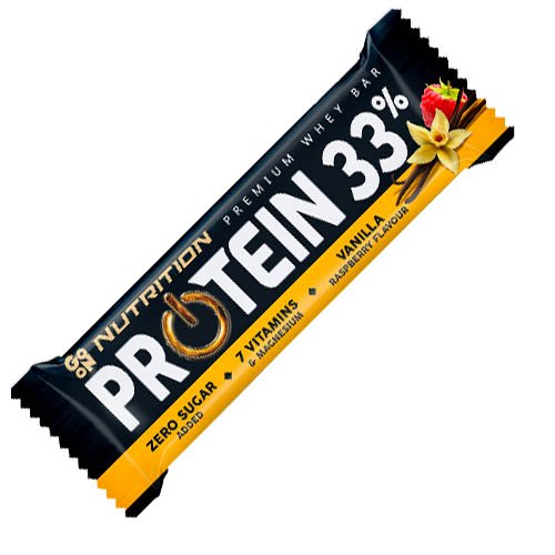 Батончик GoOn Protein 33%, 50 грамм Ваниль-малина,  мл, Go On Nutrition. Батончик. 