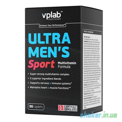 VPLab Витамины для мужчин VP Lab Ultra Men's Sport (90 капс) вп лаб ультра менс спорт, , 90 
