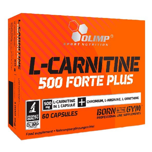 Жиросжигатель Olimp L-Carnitine 500 Forte Plus Sport Edition, 60 капсул,  ml, Olimp Labs. Fat Burner. Weight Loss Fat burning 