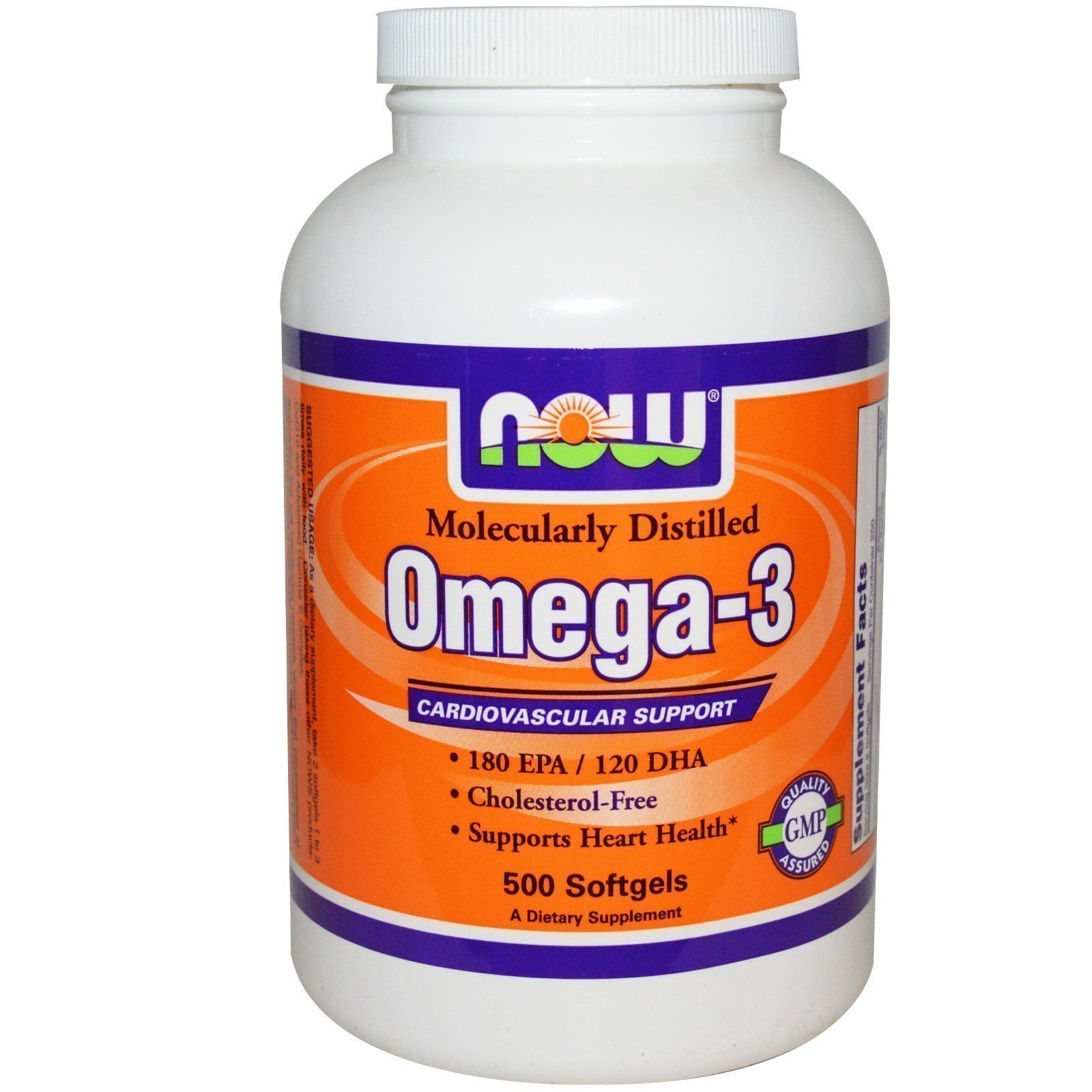 NOW   Omega3 500 шт. / 250 servings,  ml, Now. Omega 3 (Fish Oil). General Health Ligament and Joint strengthening Skin health CVD Prevention Anti-inflammatory properties 