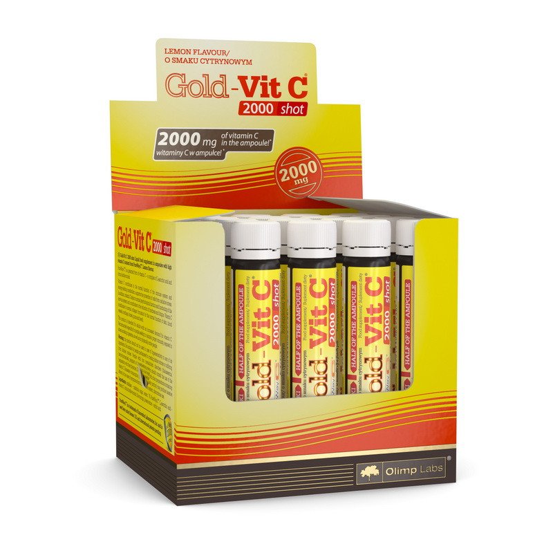 Olimp Labs Витамин C Olimp Gold-Vit C 2000 shot 10 х 25 мл лимон, , 