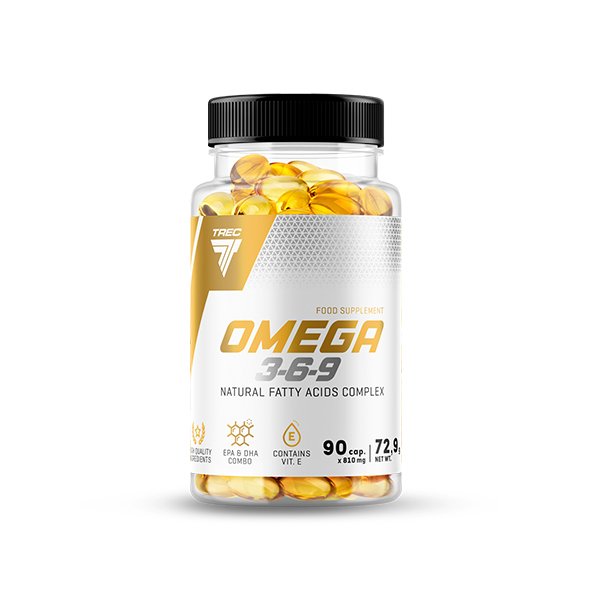 Жирные кислоты Trec Nutrition Omega 3-6-9, 90 капсул,  мл, Trec Nutrition. Жирные кислоты (Omega). Поддержание здоровья 