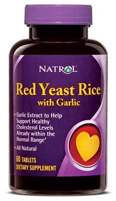 Natrol Red Yeast Rice with Garlic, , 60 шт