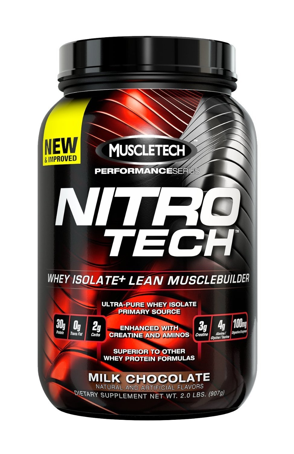 Nitro Tech Performance Series, 907 г, MuscleTech. Сывороточный изолят. Сухая мышечная масса Снижение веса Восстановление Антикатаболические свойства 
