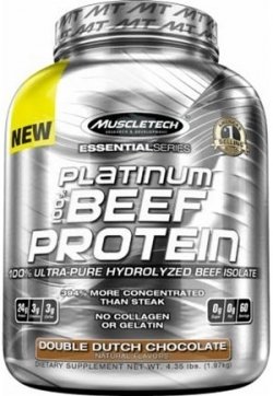 Platinum 100% Beef Protein, 1910 g, MuscleTech. Proteinas de carne de vaca. 