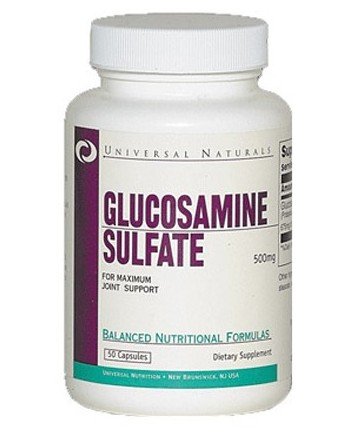 Glucosamine Sulfate, 50 шт, Universal Nutrition. Глюкозамин. Поддержание здоровья Укрепление суставов и связок 