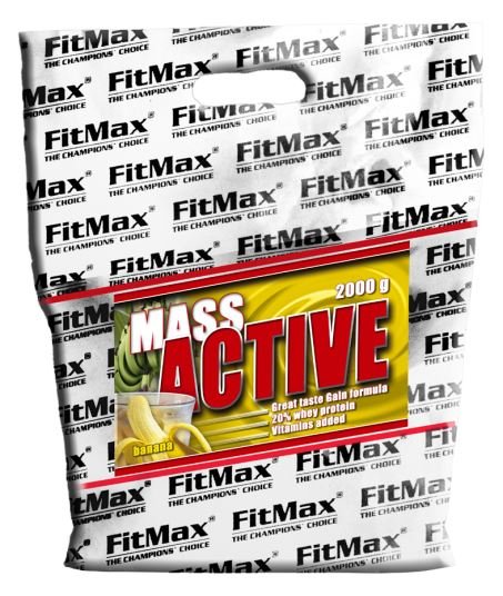 Гейнер FitMax Mass Active, 2 кг Соленая карамель,  мл, FitMax. Гейнер. Набор массы Энергия и выносливость Восстановление 