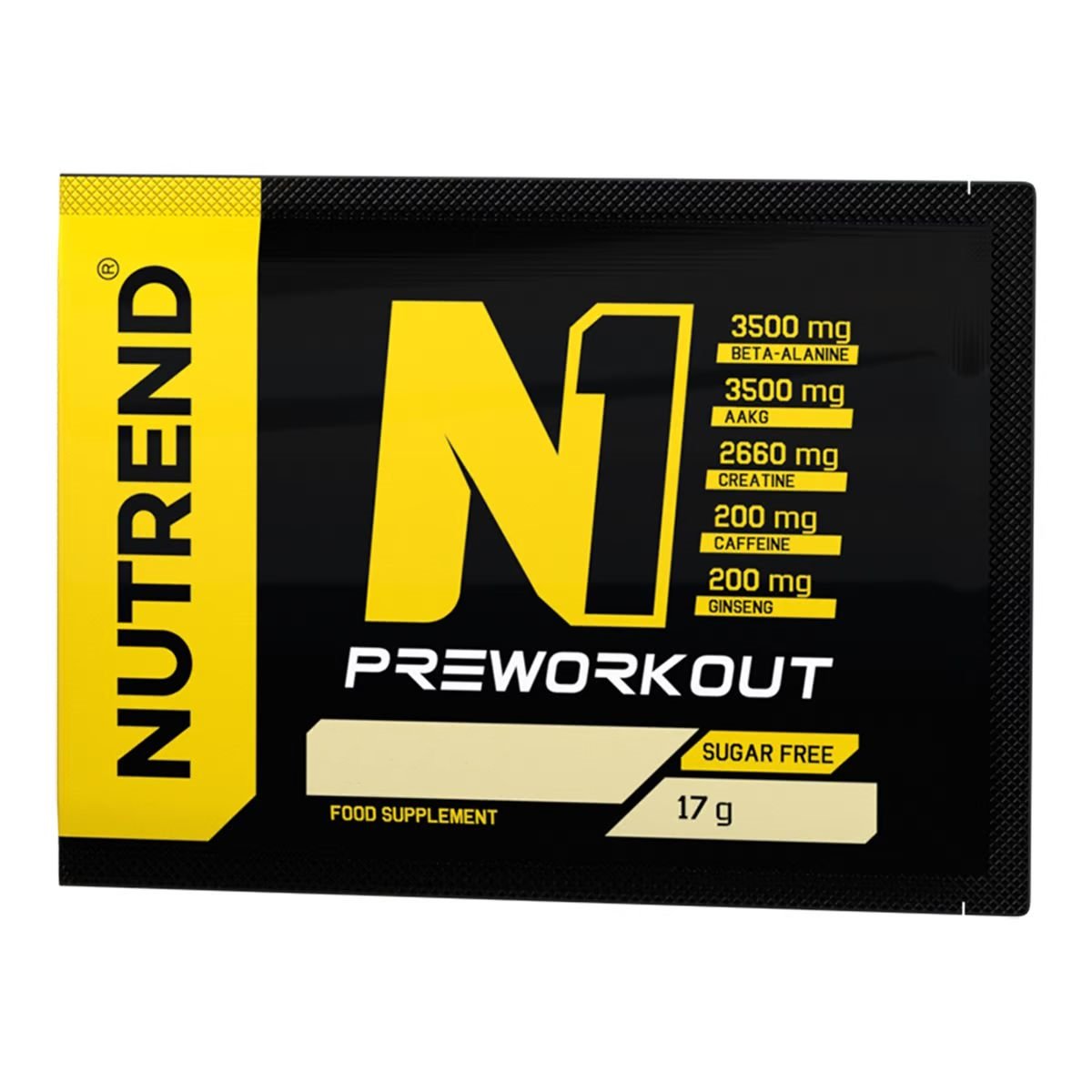 Nutrend Предтренировочный комплекс Nutrend N1, 17 грамм Красный апельсин, , 17 г