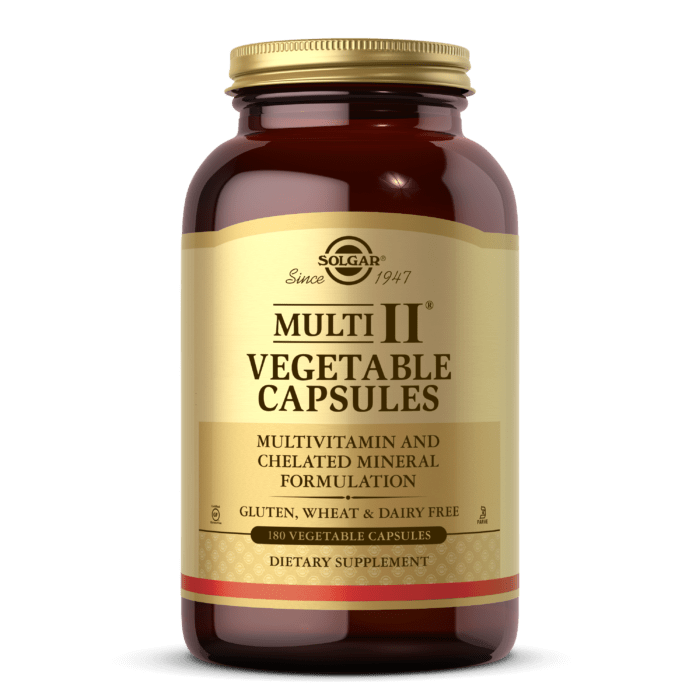Solgar Мультивитамины Multi II, Solgar, 180 вегетарианских капсул, , 