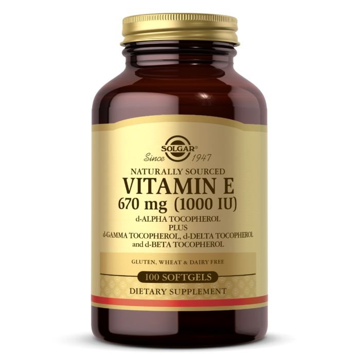 Solgar Витамины и минералы Solgar Vitamin E 670 mg (1000 IU) Mixed Tocopherols, 100 капсул, , 