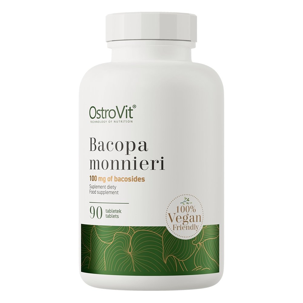 Натуральная добавка OstroVit Vege Bacopa Monnieri, 90 таблеток,  ml, OstroVit. Natural Products. General Health 