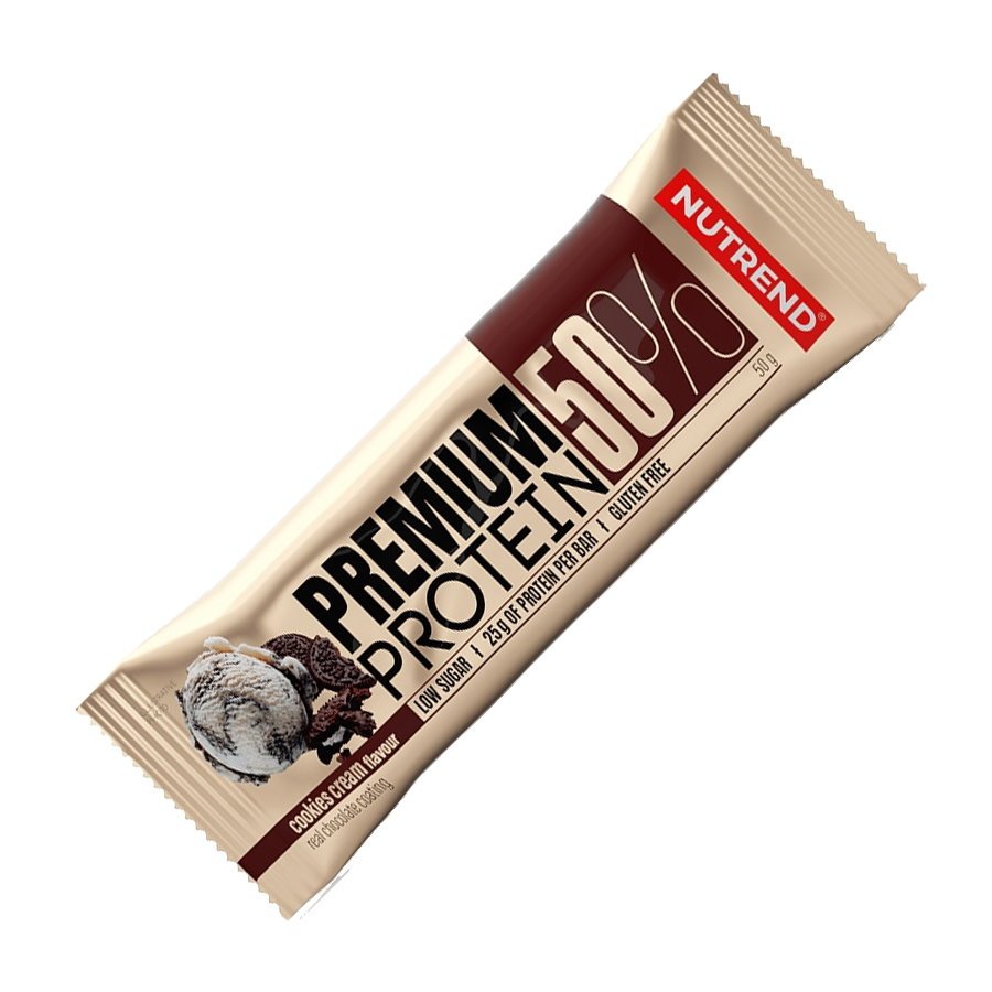 Nutrend Батончик Nutrend Premium Protein Bar 50%, 50 грамм Печенье-крем СРОК 07.22, , 50 грамм