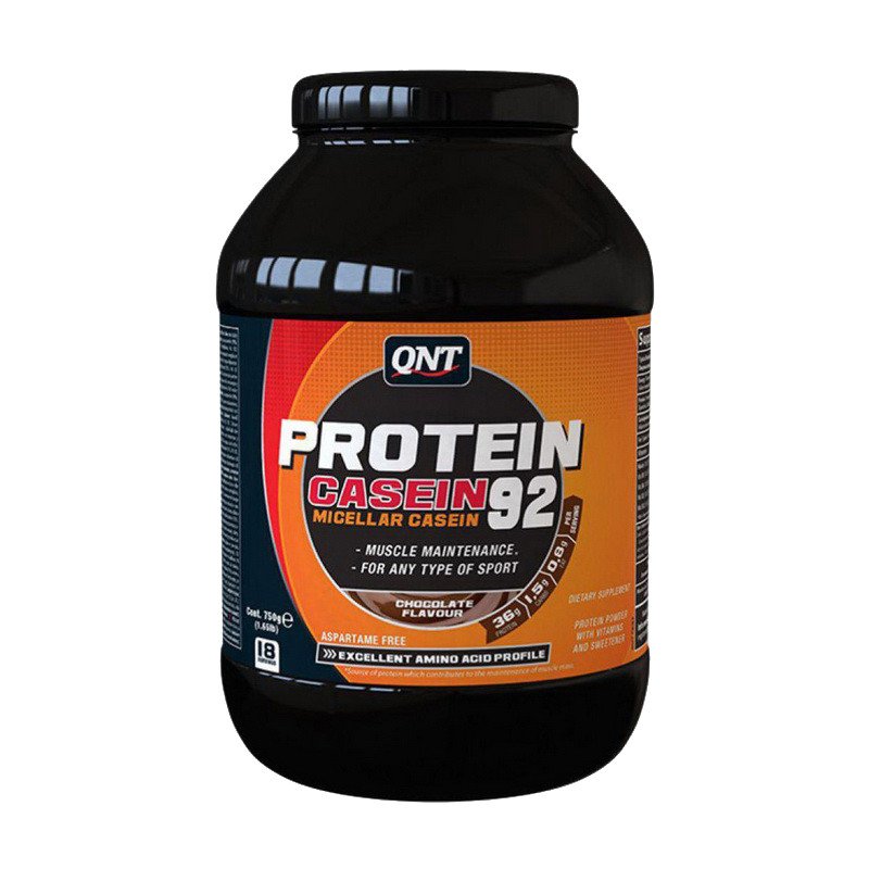Казеин QNT Protein Casein 92 (750 г) ваниль,  мл, QNT. Казеин. Снижение веса 
