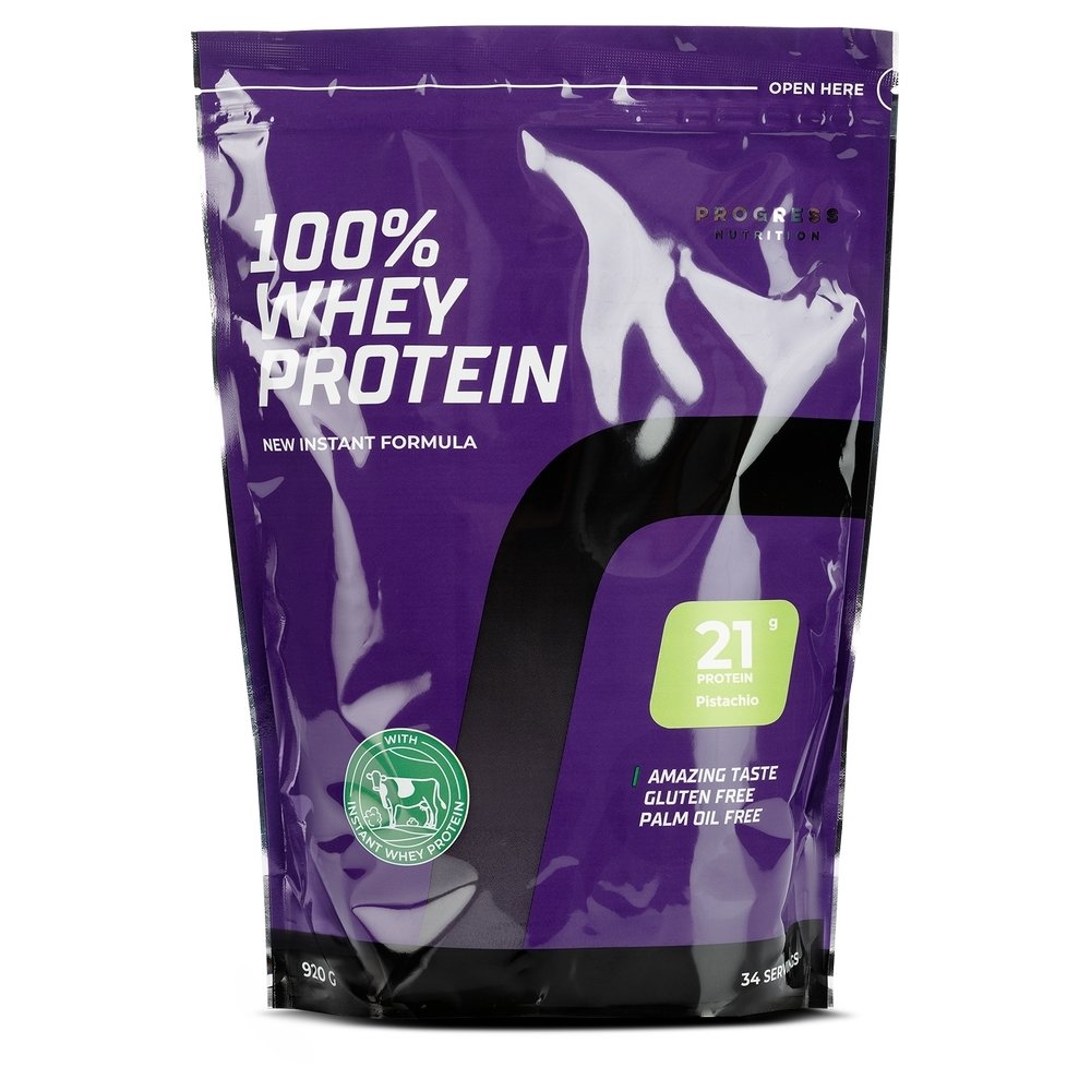 Протеин Progress Nutrition 100% Whey Protein, 920 грамм Фисташка,  ml, Progress Nutrition. Protein. Mass Gain recovery Anti-catabolic properties 