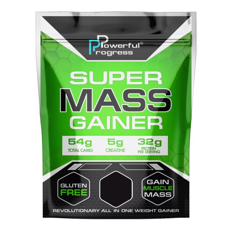 Гейнер Powerful Progress Super Mass Gainer, 2 кг Капучино,  ml, Powerful Progress. Gainer. Mass Gain Energy & Endurance recovery 