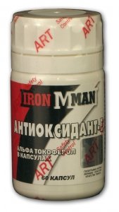 Антиоксиант - Е, 60 pcs, Ironman. Vitamin E. General Health Antioxidant properties 