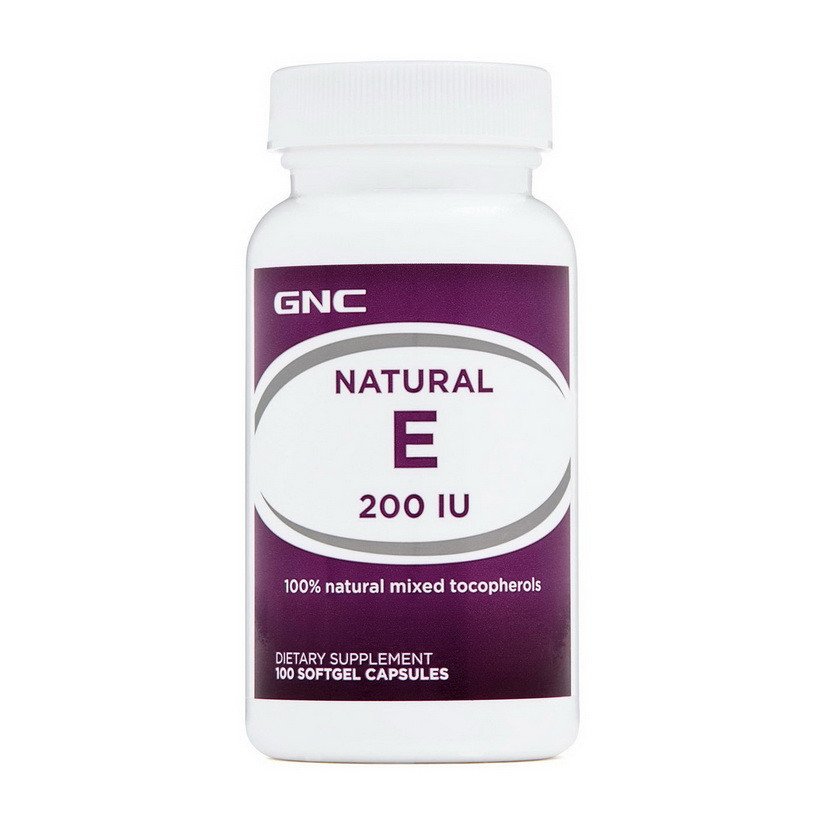 GNC Витамин Е GNC Natural E-200 100 капсул, , 