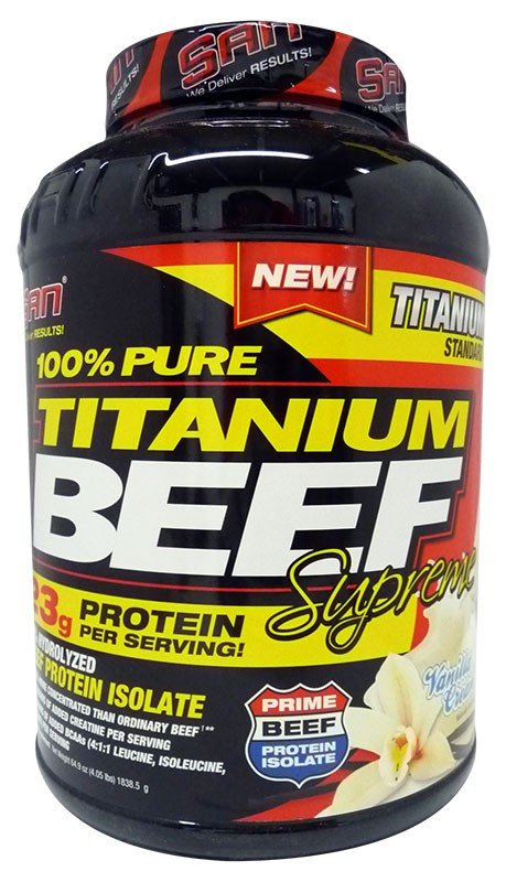 100% Pure Titanium Beef Supreme, 1814 g, San. Proteinas de carne de vaca. 
