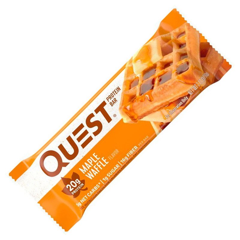 Батончик Quest Nutrition Protein Bar, 60 грамм Вафли с кленовым сиропом,  ml, Quest Nutrition. Bar. 