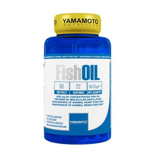 Рыбий жир Yamamoto nutrition Fish Oil (90 капс) омега 3 ямамото нутришн,  мл, Yamamoto Nutrition. Омега 3 (Рыбий жир). Поддержание здоровья Укрепление суставов и связок Здоровье кожи Профилактика ССЗ Противовоспалительные свойства 