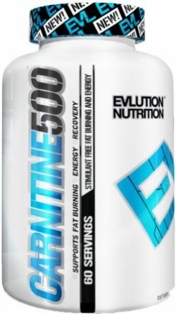 Carnitine 500, 60 шт, Evlution Nutrition. L-карнитин. Снижение веса Поддержание здоровья Детоксикация Стрессоустойчивость Снижение холестерина Антиоксидантные свойства 