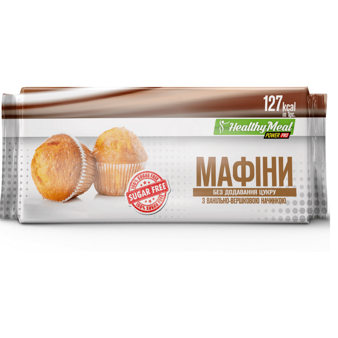 Протеиновые маффины Power Pro Мафин 70 грамм Ванильно Сливочный,  ml, Power Pro. . 