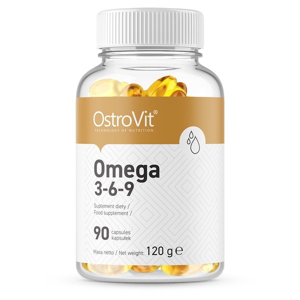 Жирные кислоты OstroVit Omega 3-6-9, 90 капсул,  ml, OstroVit. Fats. General Health 