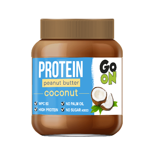 Заменитель питания GoOn Protein Peanut Butter 350 грамм, кокос,  мл, Go On Nutrition. Заменитель питания. 