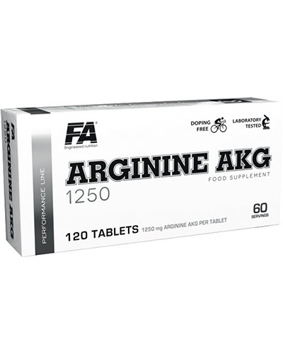 Fitness Authority Arginine AKG 1250, , 120 шт