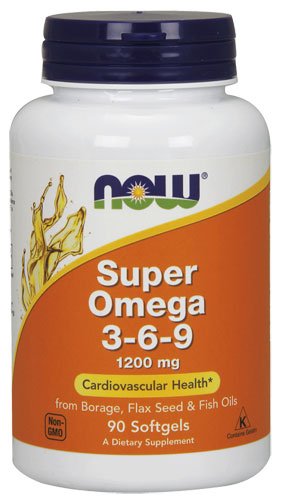 NOW Super Omega 3-6-9  90 капс Без вкуса,  ml, Now. Omega 3 (Aceite de pescado). General Health Ligament and Joint strengthening Skin health CVD Prevention Anti-inflammatory properties 